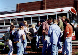 Loading on the bus